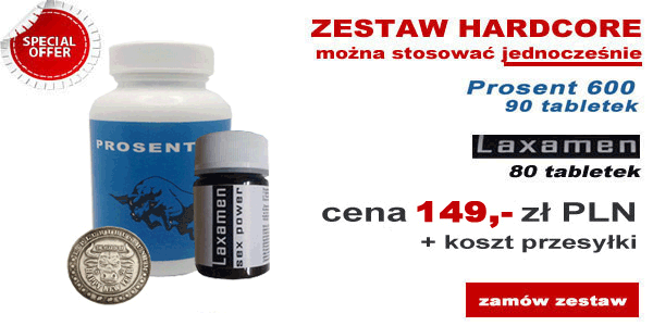 zdjęcie przedstawia zestaw Laxamen oraz Prosent 600 w dobrej promocyjnej cenie.